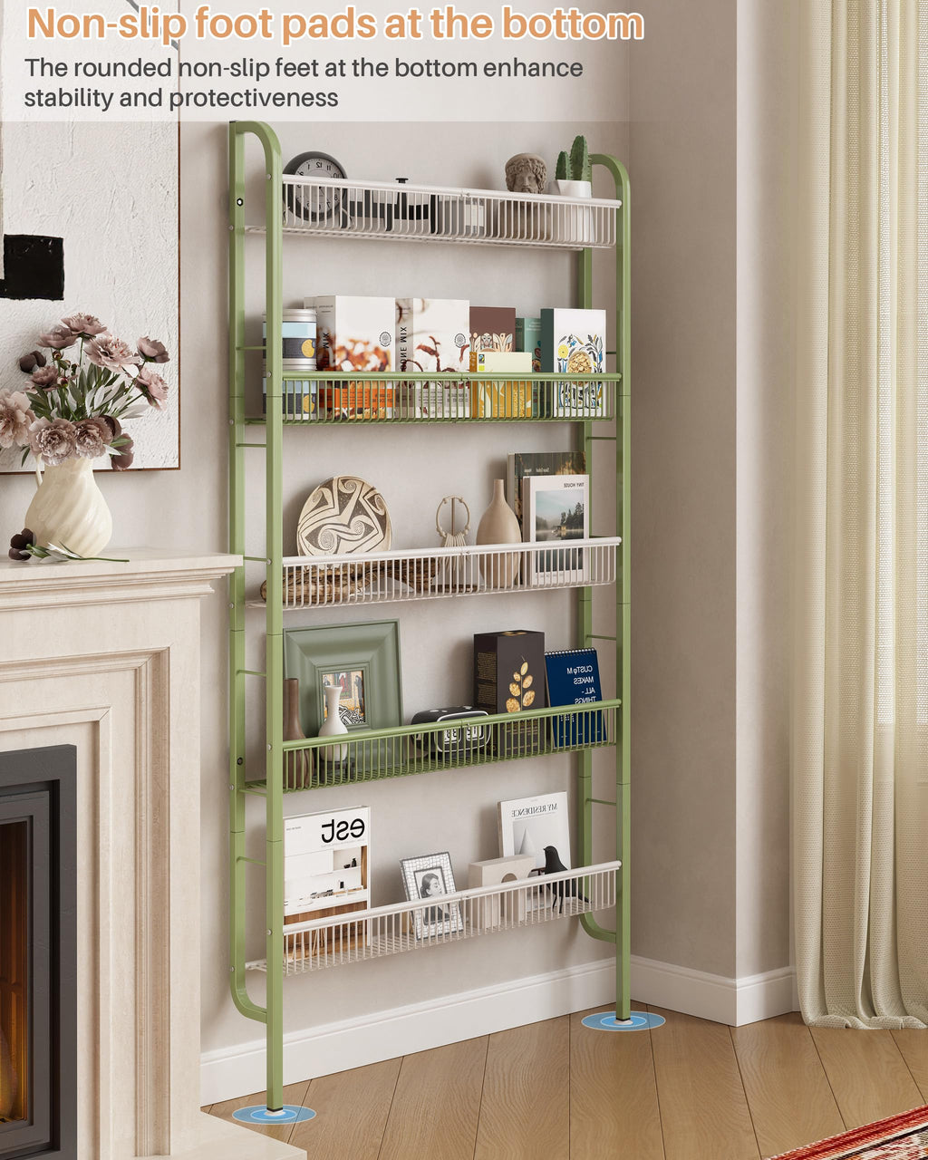 Narrow 5-Tier Bathroom Storage Rack T6186