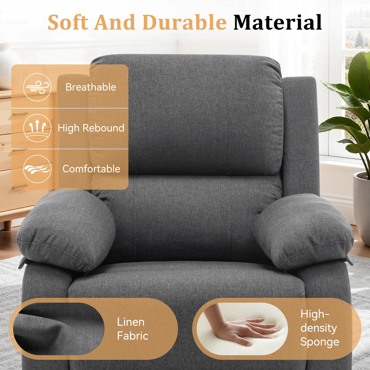 360 Swivel Rocker Recliner Chair Y904